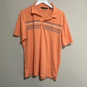 TRAVIS MATHEW ADULT SWIMMING Polo HEATHER AUTUMN SUNSET Sz L